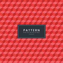 Isometric 3d cube background pattern design. Vector illustration