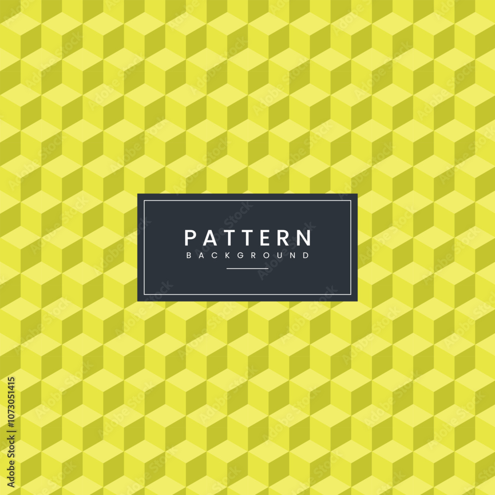 Poster isometric cube background pattern design. vector illustration