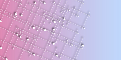 Abstract geometric colorful square shape on the lightened background. Abstract forms in modern technology. Abstract blue and white square background. Abstract background square style design. 