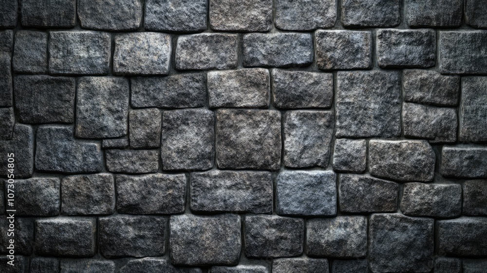 Poster textured stone wall background with variations in color and texture, ideal for use in architectural,
