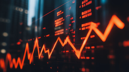 Obraz premium Smart digital Innovation city Business skyscrapers in the Financial District with connection network reciprocity over the cityscape. of future smart wireless digital city and social media networking