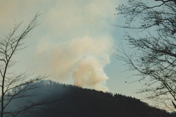 Pożar w sudetach © Katarzyna