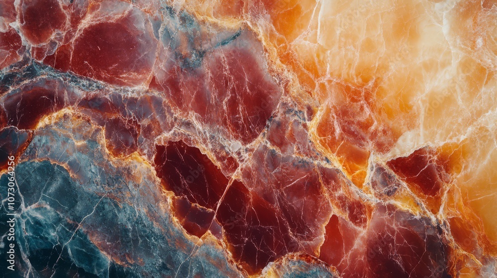 Poster abstract background with colorful marble texture.