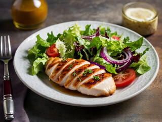 Chicken fillet with salad 