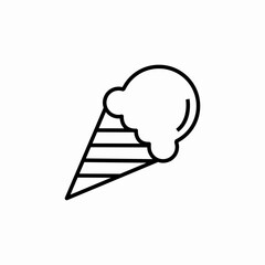 ice cream cone icon sign vector