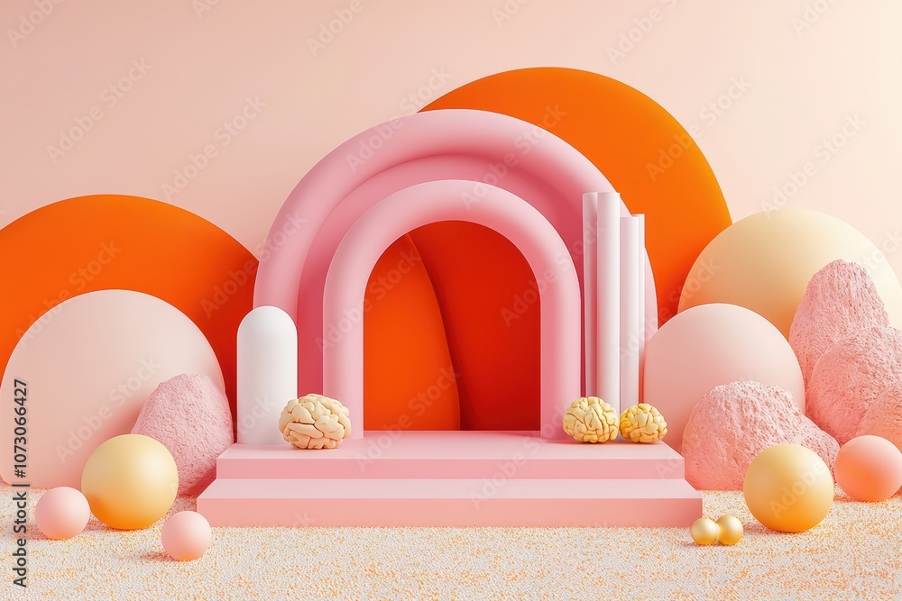 Poster colorful abstract shapes and structures creating a vibrant, modern backdrop for various creative pro