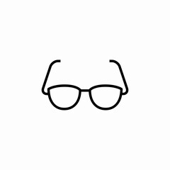 optic eyeglasses icon sign vector