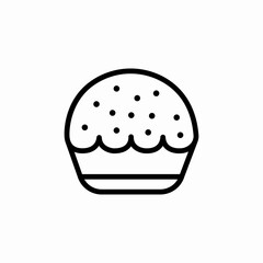 muffin cupcake icon sign vector