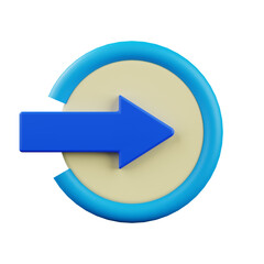 blue arrow button