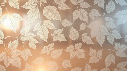 Abstract pattern of etched leaves on glass resembling delicate lacework, lacework, delicate, decorative