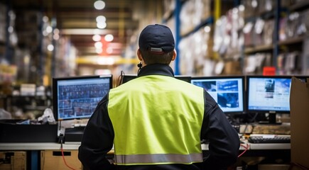 security worker at the work