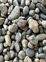 stones on the beach Background of stones