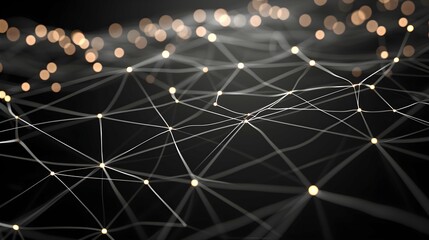 Digital Wave Flow with Particles and Data Points with abstract dots and lines for tech processe , data transfer and encryption, digital archives, sound and graphic presentations, science, education .