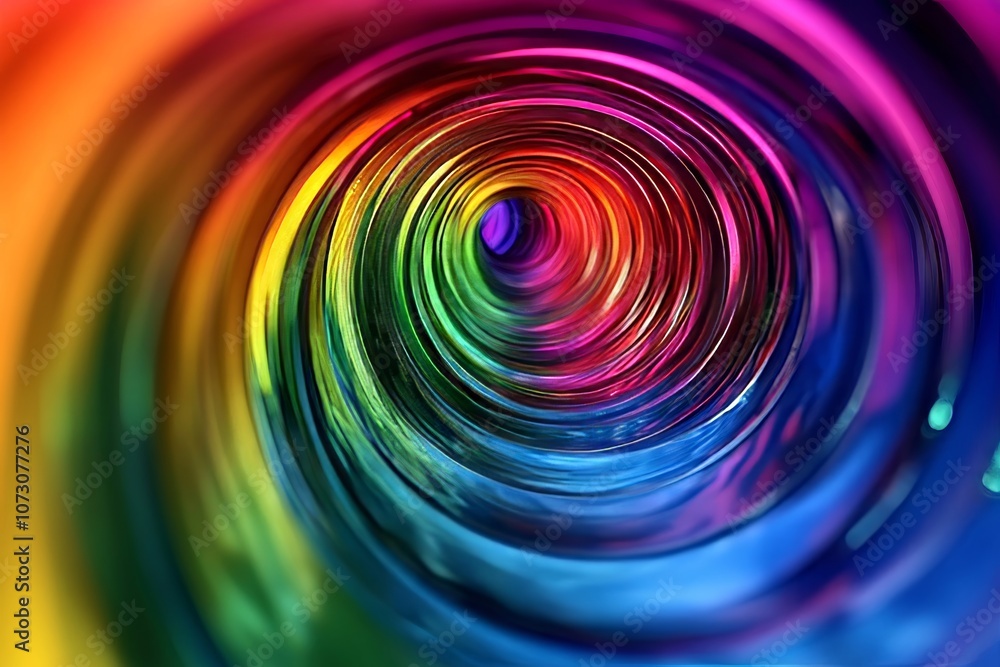 Poster vibrant rainbow abstract photography a captivating display of colorful patterns and textures