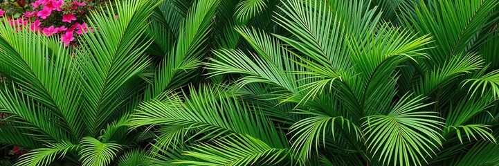 Lush saw palmetto serenoa repens growing in a vibrant garden, saw palmetto, nature, plant