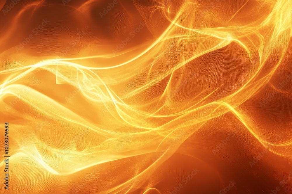 Poster vibrant abstract digital wave background with fiery patterns and dynamic energy in warm hues