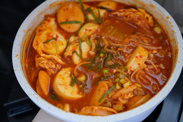 Homemade korean food, Kimchi Sundubu Jjigae