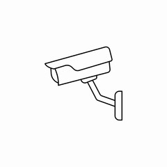 cctv camera icon sign vector