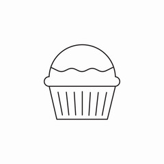 muffin cupcake icon sign vector