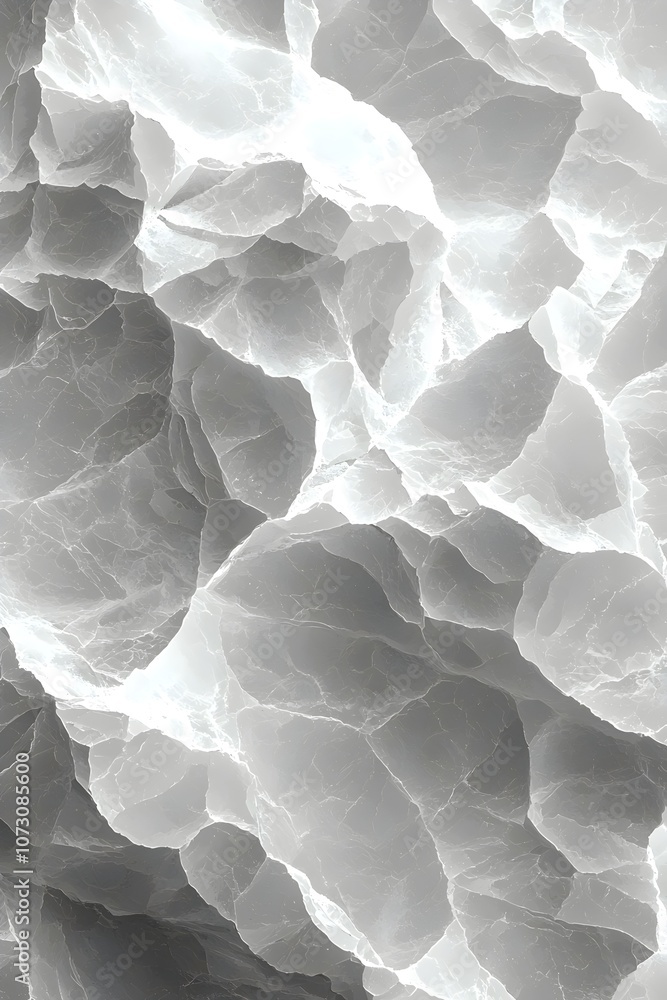 Aufkleber an abstract close-up of textured translucent gray and white layered material, creating a sense of de