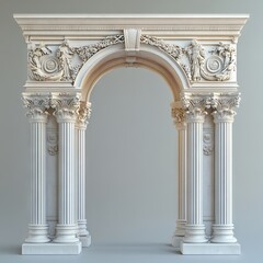 Obraz premium Column arch , podium architecture building 