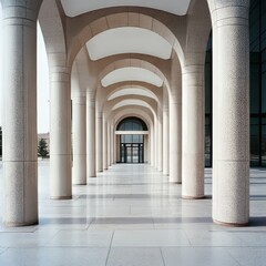 Fototapeta premium Column arch , podium architecture building 