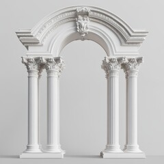 Fototapeta premium Column arch , podium architecture building 