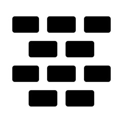 Brickwork Solid Icon