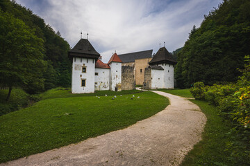 View to Žiče Charterhouse in Slovenia