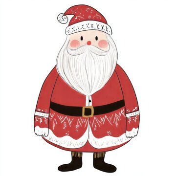 Ded Moroz Vector Illustration