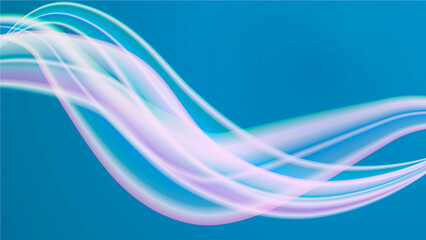 Pastel Pink Blue Green Wave Delicate Silk Background. Bright shiny wavy abstract background. Summer motives.