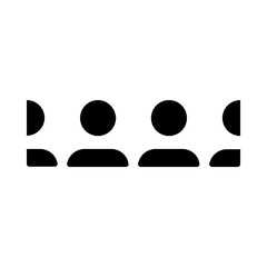 Conference Audience Solid Icon