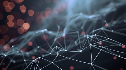 Digital Wave Flow with Particles and Data Points with abstract dots and lines for tech processe , data transfer and encryption, digital archives, sound and graphic presentations, science, education .