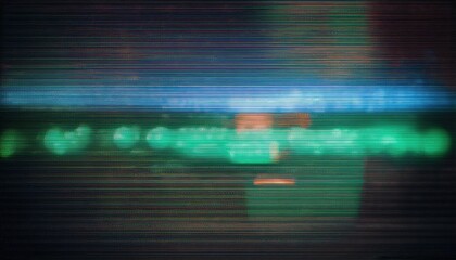 Abstract Digital Glitch Background with Vibrant Cyan and Teal Lines, Mimicking CRT Monitor Error or Futuristic Data Display. Perfect for Technology and Sci-Fi Themes in Design or Retro Media