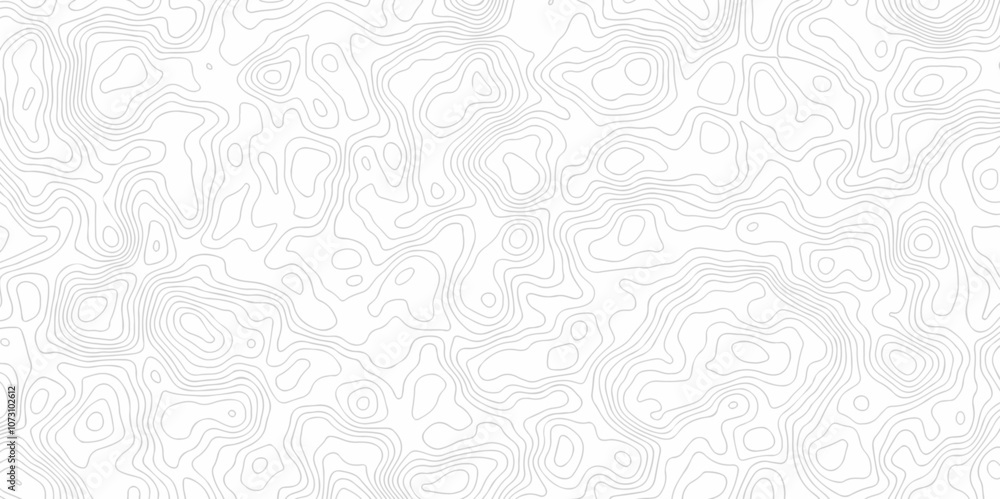 Poster contour abstract map relief land outline. topographic map patterns. white wave paper curved reliefs 