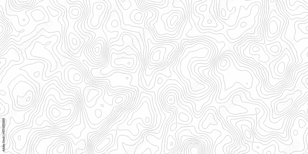Poster contour abstract map relief land outline. topographic map patterns. white wave paper curved reliefs 