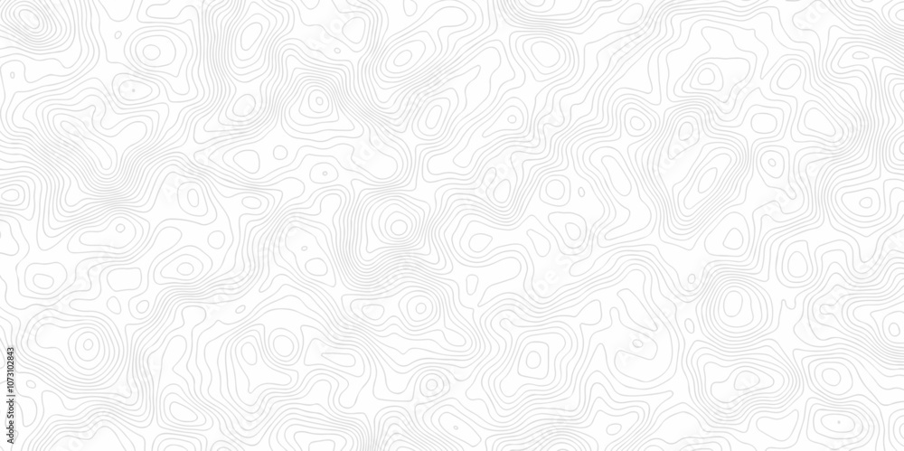Poster contour abstract map relief land outline. topographic map patterns. white wave paper curved reliefs 