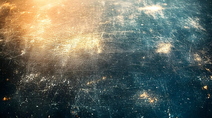 Scratched Dark Blue Abstract Background