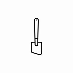 spatula kitchen icon sign vector