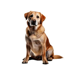 Obraz premium golden retriever isolated on a white background