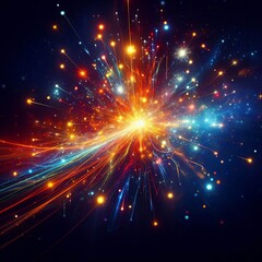 Fototapeta premium Background of sparks and glimmers for festive design