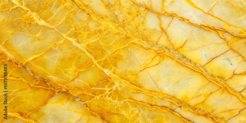 Poster stunning close-up of yellow marble texture showcasing intricate veins and light scratches for elegan
