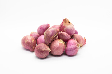 Red onion isolated on white background