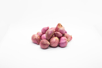Red onion isolated on white background
