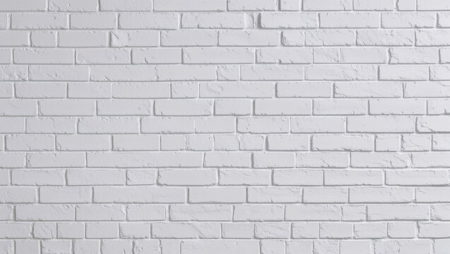 Fototapeta Light gray brick wall revealing a lightly textured surface pattern