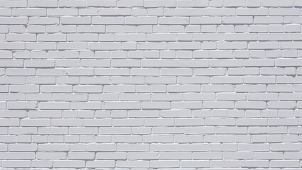 Fototapeta premium Classic white brick wall with uniform repeated brick pattern design