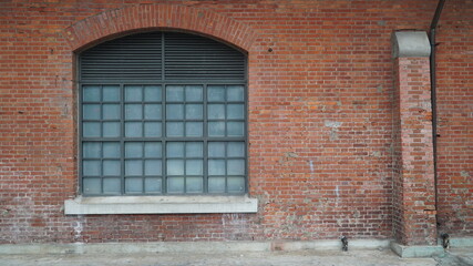 red brick walls and windows