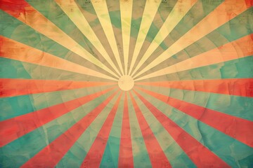Vintage sunburst background evoking old paper texture is ideal for a retro design