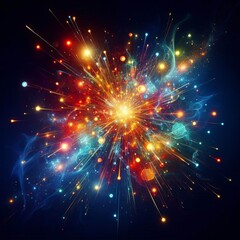 Obraz premium Background of sparks and glimmers for festive design