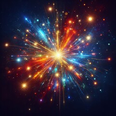 Naklejka premium Background of sparks and glimmers for festive design